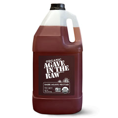 IN THE RAW front bottle view showing organic dark agave for bulk use