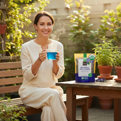 Incas by Asiya Life close-up dried butterfly pea flowers showcasing texture
