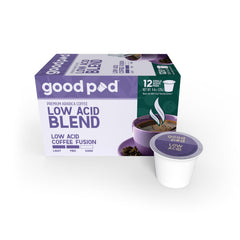 INDEPENDENCE COFFEE CO. close-up of a single goodPOD pod showing capsule texture and seal