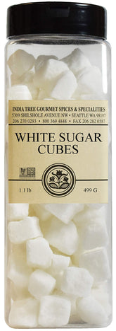 India Tree front container showing label and fresh sugar cubes, easy identification benefit