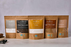 India Tree dark muscovado scooped in bowl illustrating usable texture for baking and sauces