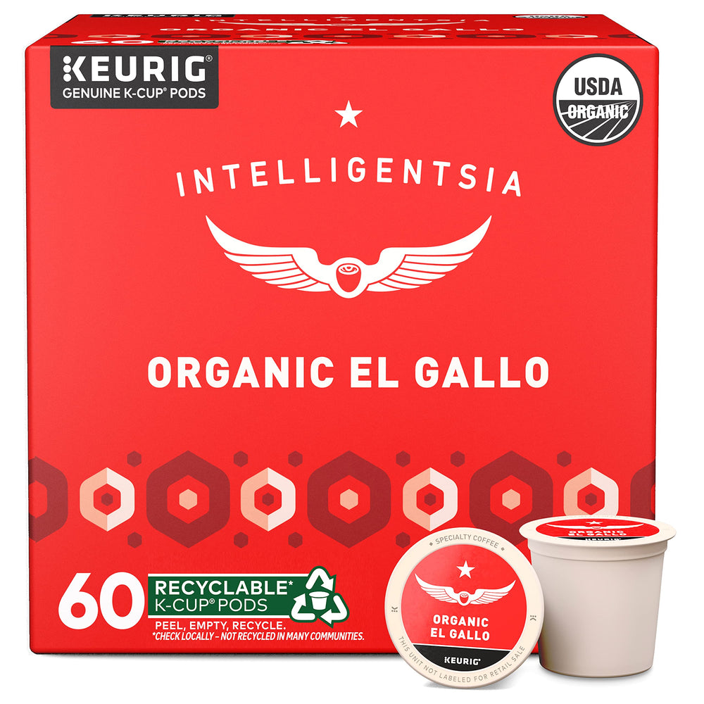 Intelligentsia front packaging showing six boxes and brand clarity