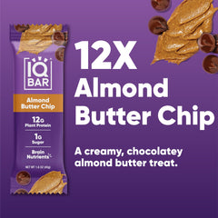IQBAR texture and almond pieces detail highlighting wholesome ingredients