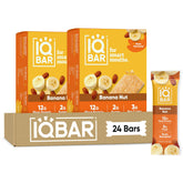 IQBAR Banana Nut front box showing clean-label benefits and keto-friendly appeal