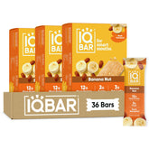 IQBAR Banana Nut front packaging showing clean-label benefits
