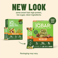 IQBAR Matcha Chai single unwrapped bar displaying texture and clean ingredients