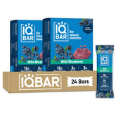 IQBAR Wild Blueberry front box showing 24-count packaging and ingredient clarity