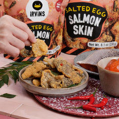IRVINS opened bag with crisps on plate illustrating ready-to-eat convenience and crispness