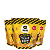 Irvin's front packaging showing branding and flavor, inviting bold snacking