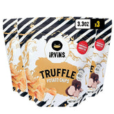 Irvins front package showing product branding and premium snack appeal