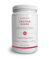 Isagenix IsaLean front tub showing packaging and serving size benefit