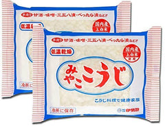 Isesou MIYAKO KOJI front package showing grains and clear labeling for easy fermenting use