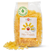 isiBisi front packaging showing gluten-free baby mafalda and benefits