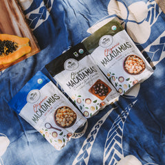 Island Harvest macadamias with sea salt sprinkled highlighting balanced seasoning