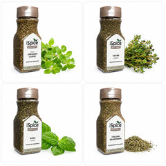 iSpice assorted spices scattered on wood conveying versatility in cooking