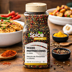 iSpice measuring spoon with peppercorns showing portion control benefit