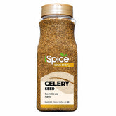 iSpice jar front view showing 16 oz label and resealable lid benefit freshness