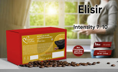 ITALIAN COFFEE FOR ESPRESSO LOVERS pod inserted in Lavazza Blue machine for easy brewing