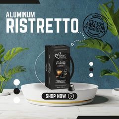 ITALIAN COFFEE FOR ESPRESSO LOVERS aluminum capsule close-up highlighting durable design