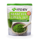 ITO EN matcha front tin showing clean packaging and size benefit