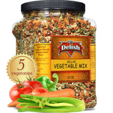 Its Delish front packaging 24oz jumbo container showing brand and blend for pantry convenience