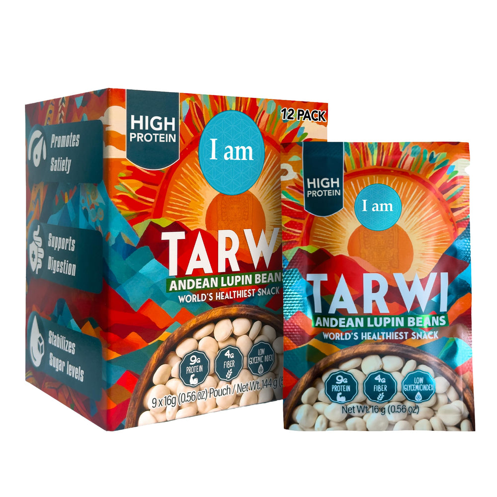 It's Good Energy tarwi front packaging showing product and benefits