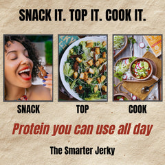 It’s Jerky Y’all ingredient label showing whole soybean non-GMO list and transparency benefit