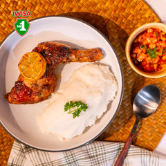 Iwisa served bowl of pap in a kitchen setting suggesting family-friendly meal
