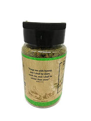 Izrael zaa'tar on bread with olive oil showing serving suggestion and appeal