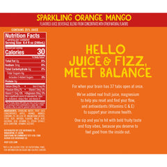 IZZE Thrive can close-up showing condensation and vibrant label