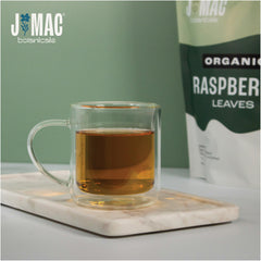 J MAC BOTANICALS close-up of cut and sifted leaf texture showing consistent quality