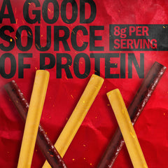 Jack Link's close-up beef stick texture highlighting smoky flavor
