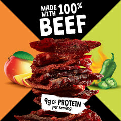 Jack Link's open bag revealing ready-to-eat jerky pieces for convenience