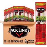 Jack Link's front packaging showing combo pack and protein benefit