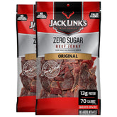 Jack Link's front packaging showing two 7.3 oz bags and nutritional callouts