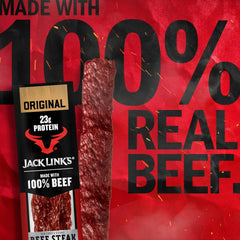 Jack Link's individually wrapped steak package for convenient snacking