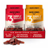 Jack Link's front packaging showing multipack and resealable bags for convenience