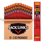 Jack Link's front packaging showing 12-pack and flavor benefits