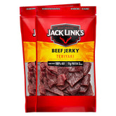 Jack Link's front pack showing teriyaki branding and two 9 oz bags for convenience