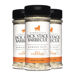 Fiorella's Jack Stack front packaging showing jar benefit of pantry-ready flavor