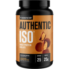 Jacked Factory front label showing product name and servings benefit