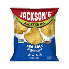 Jackson's front packaging sea salt shows brand and single-serve convenience