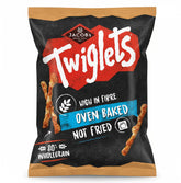 Jacob's Twiglets front packaging showing product and bold branding for shelf appeal