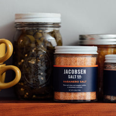Jacobsen Salt Co. sprinkled on grilled pork adding smoky heat and visual appeal