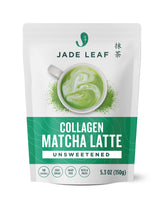 Jade Leaf Matcha front pouch showing product packaging and benefits