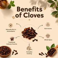 Close-up of Jai Ho whole clove buds highlighting texture and aromatic oil-rich detail