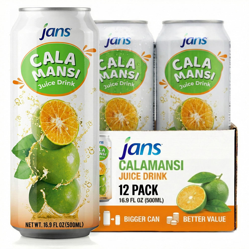 Jans front can showing label and golden lime branding for instant recognition