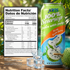 JANS soursop juice can top open ready to drink, convenient portable hydration
