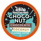 Java Factory Choconut front packaging showing 80-count box and brand benefit convenience
