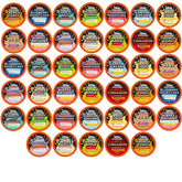 Java Factory front packaging showing 40-count variety sampler and convenience
